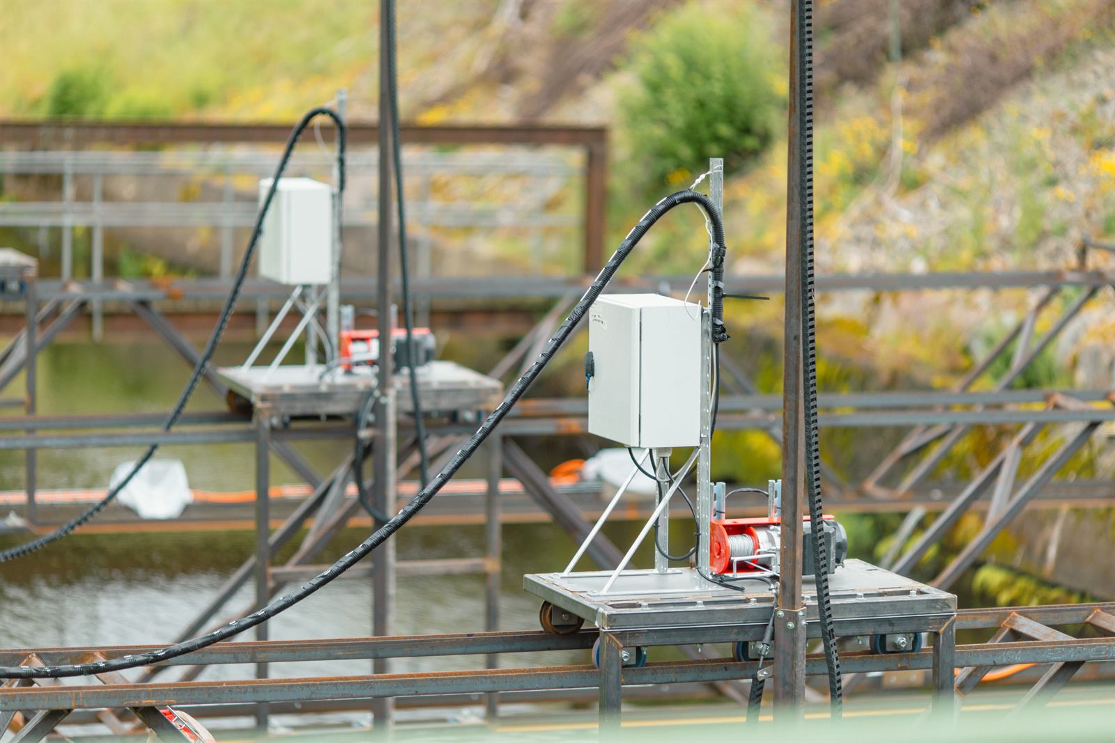 A SeaPattern turbine lifted into place at Svartåfors